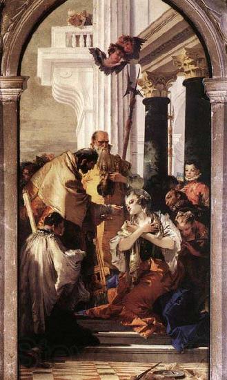 Giovanni Battista Tiepolo Last Communion of St Lucy France oil painting art